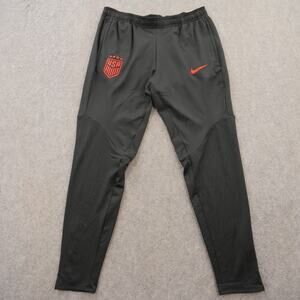 Nike Joggers Sweatpants Womens Medium Black USA Team Soccer Tapered New